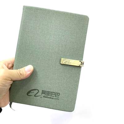 2020 New Product Custom Logo Metal Closure Business Notebook